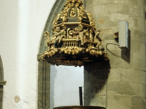 Iglesia parroquial de San Sebastián de Soreasu. Púlpito