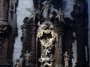 Iglesia parroquial de Santa Marina de Oxirondo. Retablo de San Miguel Arcángel