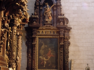 Iglesia parroquial de Santa Marina de Oxirondo. Retablo de San Roque y San Sebastián