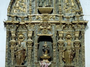 Iglesia parroquial de San Juan Bautista. Retablo de la Virgen del Rosario