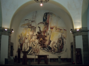 Ermita de San Pelayo. Mural de San Pelaio