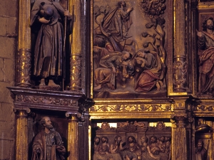 Iglesia parroquial de Santa María la Real. Detalle del retablo