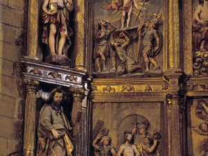 Iglesia parroquial de Santa María la Real. Detalle del retablo