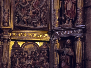 Iglesia parroquial de Santa María la Real. Detalle del retablo