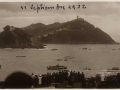 San Sebastián : regata de traineras en la bahía de la Concha