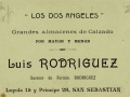 San Sebastián : "Los dos Ángeles" : grandes almacenes de calzado por mayor y menor : Luis Rodríguez, sucesor de Fermín Rodríguez, Loyola 15 y Príncipe 28