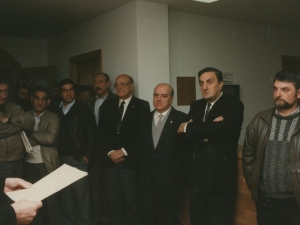 Discurso de las autoridades durante la inauguración de la residencia de ancianos de Pasai San Pedro