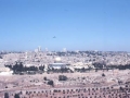 Jerusalem-go hiri zaharraren ikuspegi panoramikoa Olibondoen Mendiko behatokitik ikusita