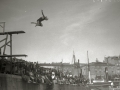 PRUEBA DE SALTO DE TRAMPOLIN EN EL PUERTO DE SAN SEBASTIAN. (Foto 1/3)